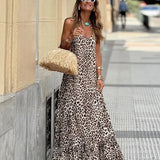 Sandra ™ vestido de leopardo