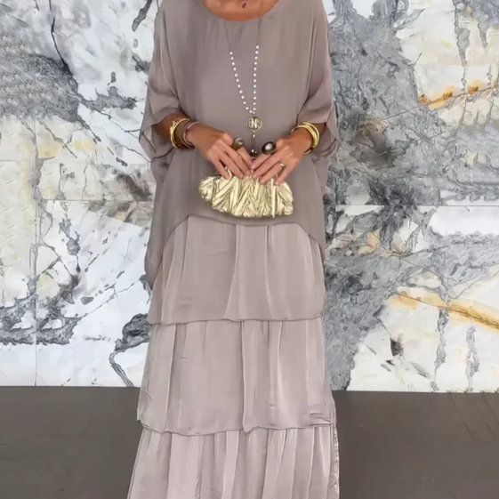Lara | Elegante Vestido Maxi Fluido para Mujer