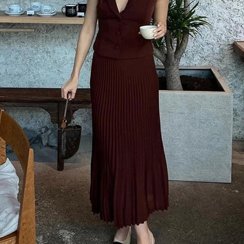 Ashleigh ™ conjunto de falda plisada