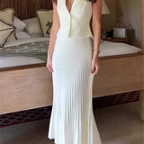 Ashleigh ™ conjunto de falda plisada