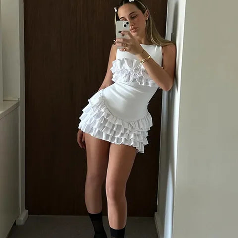 Sami ™ mini vestido con volantes