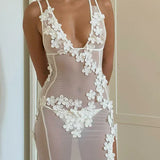 Gigi ™ vestido de flores transparentes