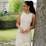 Carla ™ vestido con botones