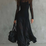 Orlina™ | Vestido Fluido de Capas Transparentes