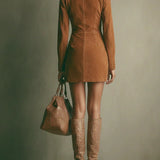 Marion | Vestido de ante con cremallera