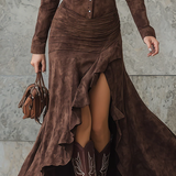 Ariadna | Vestido largo de Mujer con volantes