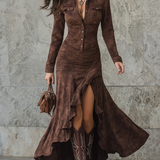 Ariadna | Vestido largo de Mujer con volantes