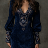 Magda – vestido mini vintage marrón