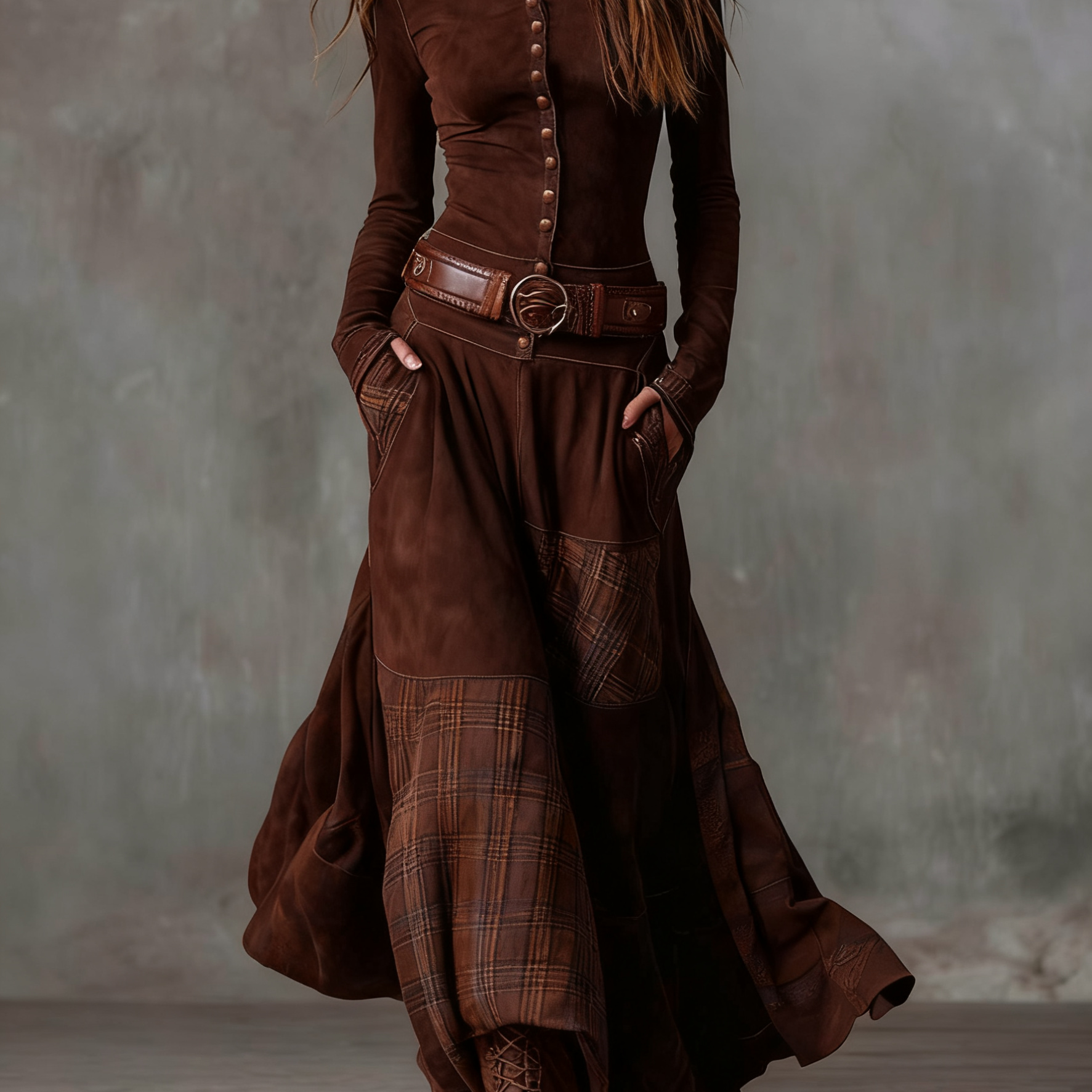 Azucena -  Vestido con cinturón