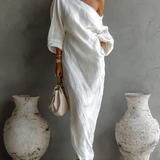 Nerina • Vestido maxi asimétrico elegante y fluido