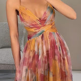 Giselle - Vestido largo con estampado floral encantador para Mujer