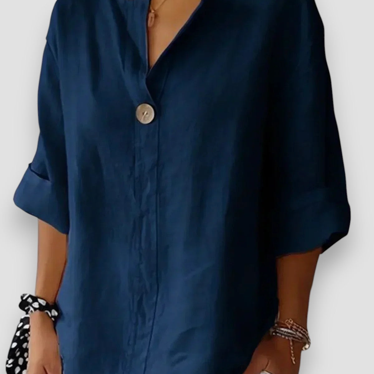 Tessa - Blusa informal con cuello en V