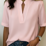 Lunvessa | Camisa de Manga Corta Relaxed para Mujer