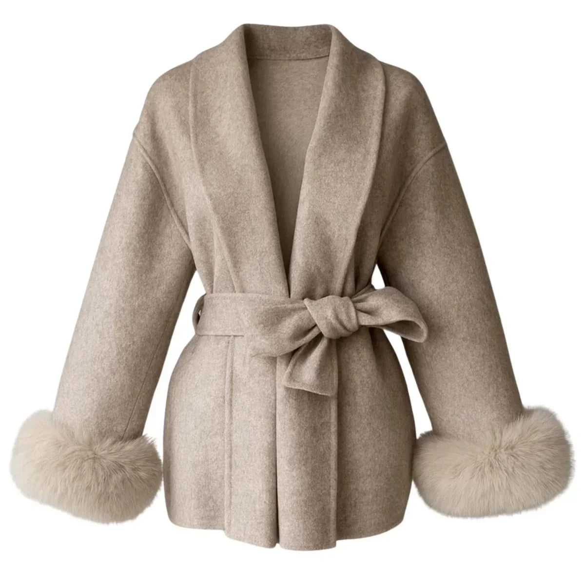 Arctic Grace | Elegante abrigo de lana