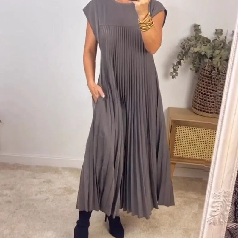 Paola™ VESTIDO CON MANGA PLISADA
