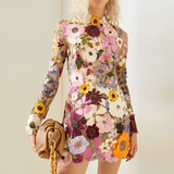 Carla™ Vestido con Adornos Florales