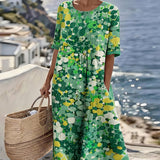 Elena | Vestido midi floral suelto y ligero para Mujer