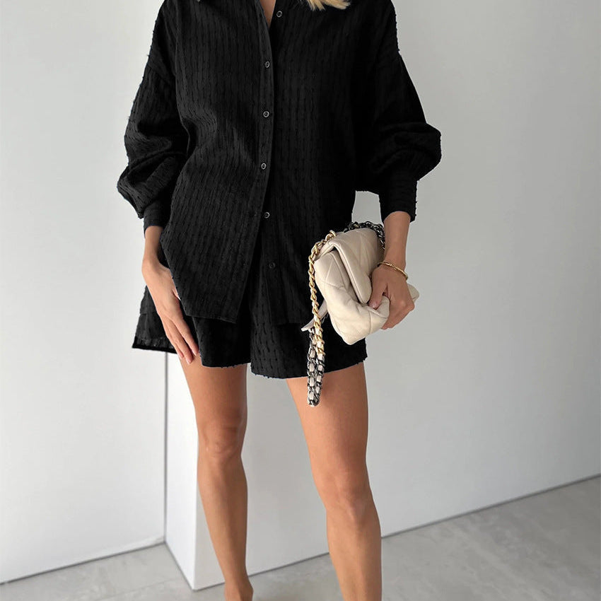 Maud | Conjunto elegante de camisa y pantalones cortos