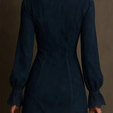 Brisa - Mini Vestido de Ante con Encaje