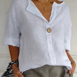 Aria | Blusa casual con cuello en V