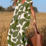 Stéphanie™ | Vestido estampado elegante y fluido con cuello en V