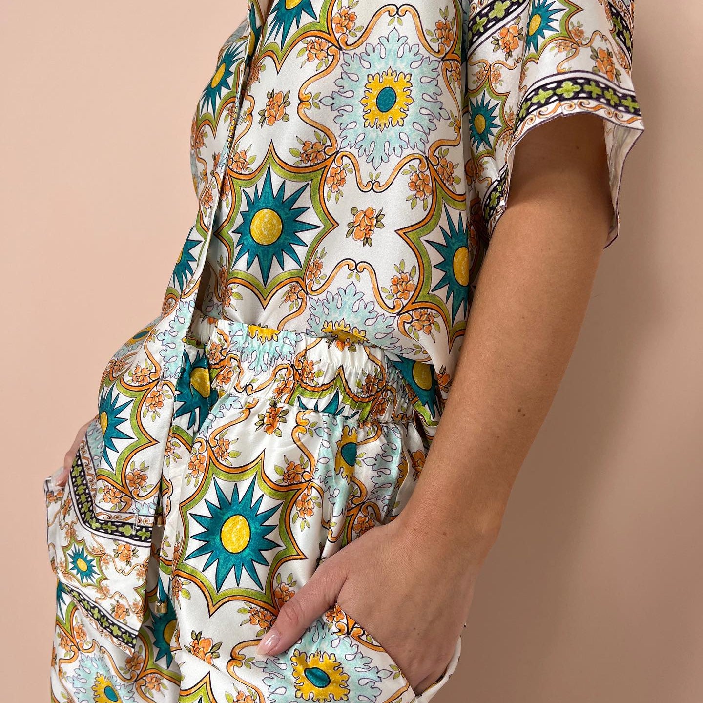 Conjunto Olivia™ Cómodo con Estampado Mosaico