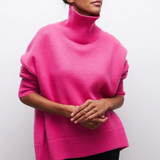 Amélie - Jersey oversize de algodón con cuello vuelto