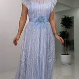 Aveline – Vestido elegante de chiffon de seda