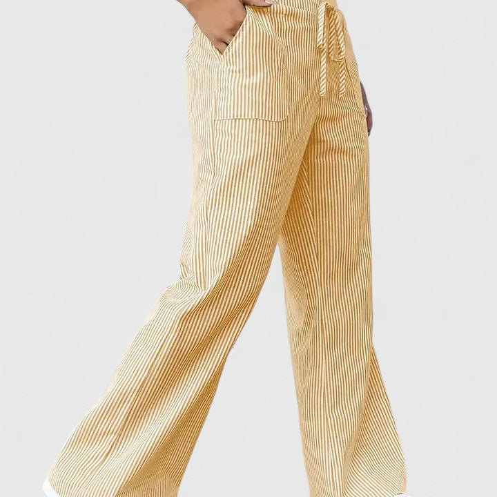Dominique | Pantalones anchos y cómodos con detalles elegantes