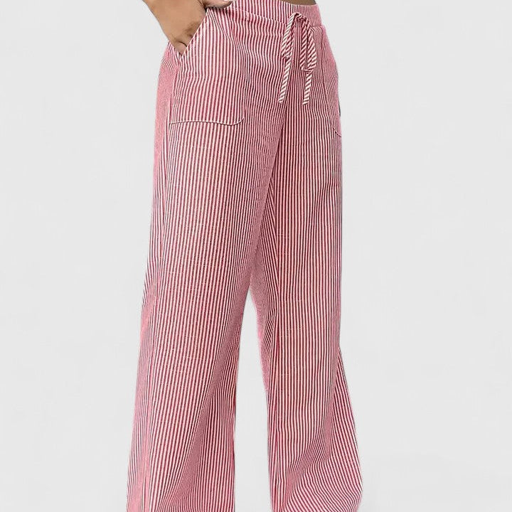Dominique | Pantalones anchos y cómodos con detalles elegantes