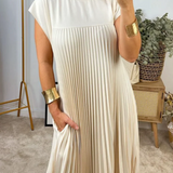 Paola™ VESTIDO CON MANGA PLISADA