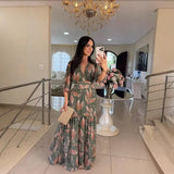 CLAUDIA | Vestido largo floral de corte cómodo para días elegantes