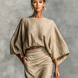 Norfa - Conjunto de Algodón y Lino para Mujer
