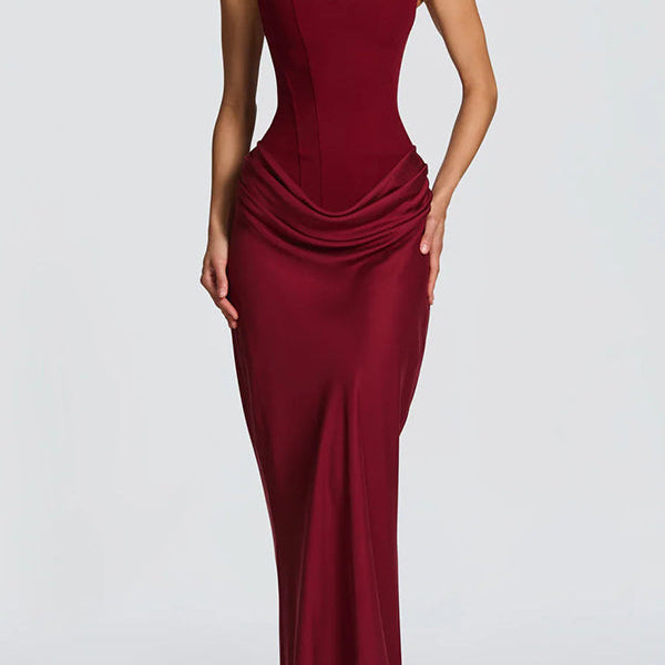 Leonor ❘ Vestido maxi con escote cuadrado