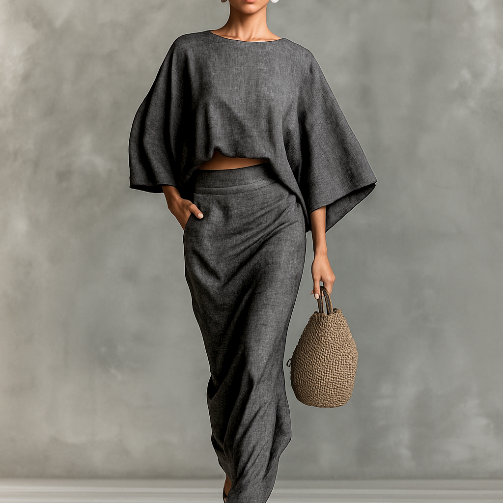 Norfa - Conjunto de Algodón y Lino para Mujer
