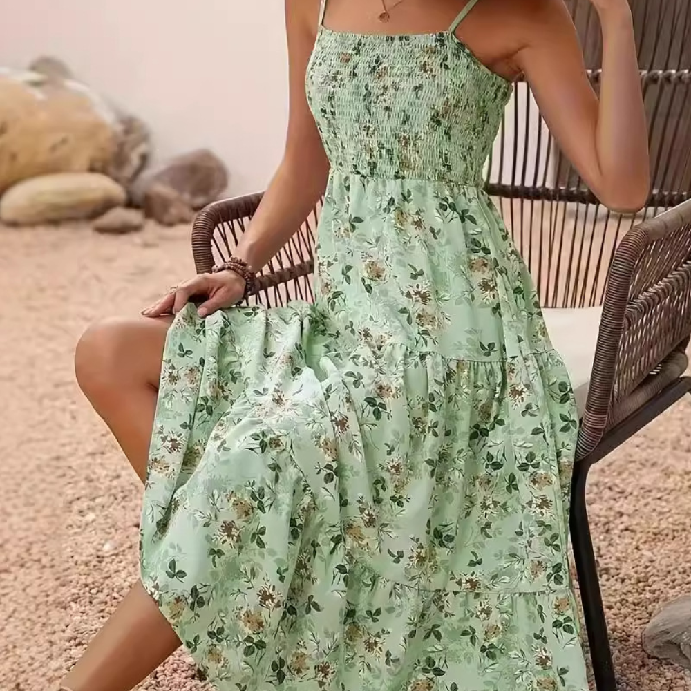Chloé | Maxi vestido de flores de verano