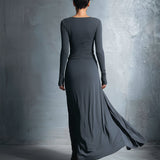 Naiara ❘ Vestido maxi con nudo lateral para Mujer