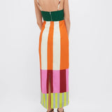 Elsa - Vestido largo multicolor