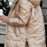 Nolwen - Elegante abrigo de invierno con capucha y acolchado