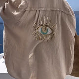 Violet™ Camisa Oversize de Algodón Horus