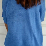 Anna - Top de malla con cuello en V