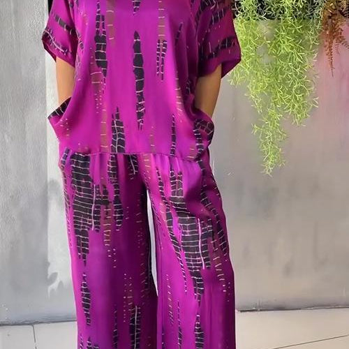 Conjunto elegante estampado Maria™