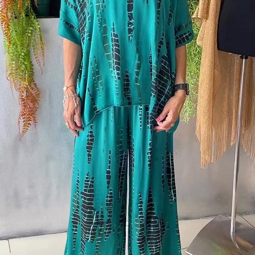 Conjunto elegante estampado Maria™