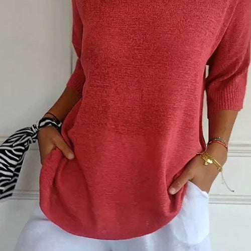 Paris™ Blusa de punto con escote en V