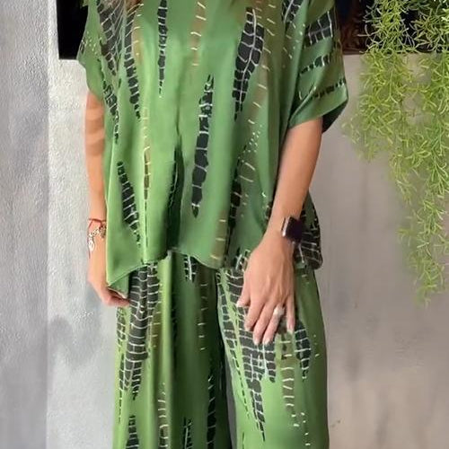 Conjunto elegante estampado Maria™