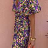 Tora - Vestido con mangas plisadas para Mujer