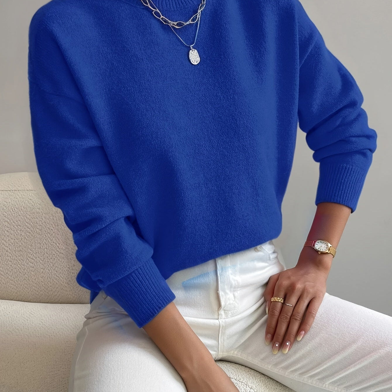 Maria | Suéter de cuello alto elegante y cómodo