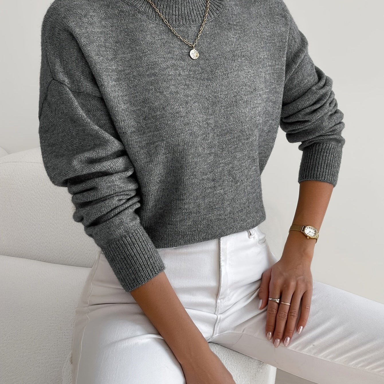 Maria | Suéter de cuello alto elegante y cómodo