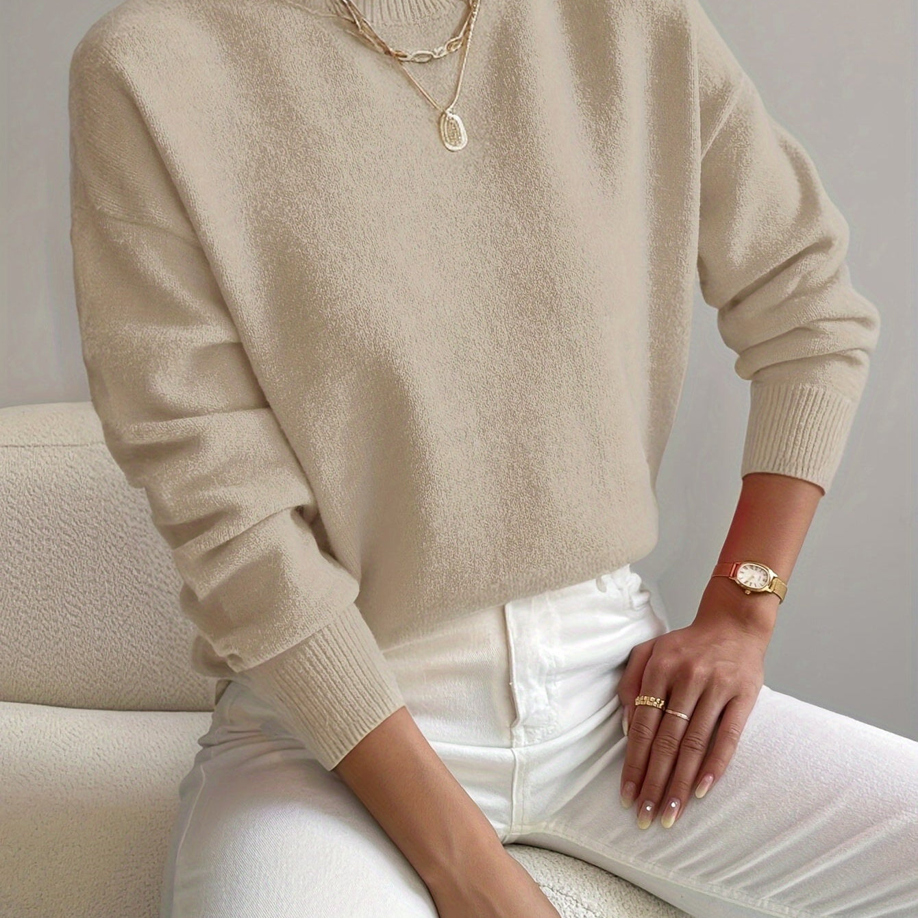 Maria | Suéter de cuello alto elegante y cómodo