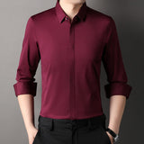 Mitchel | Camisa elástica antiarrugas para hombre